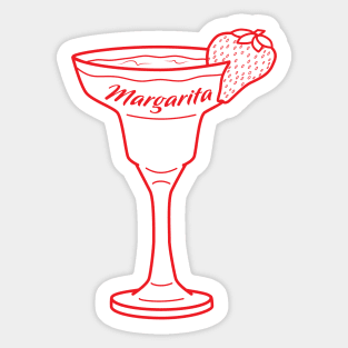 Strawberry Margarita Sticker